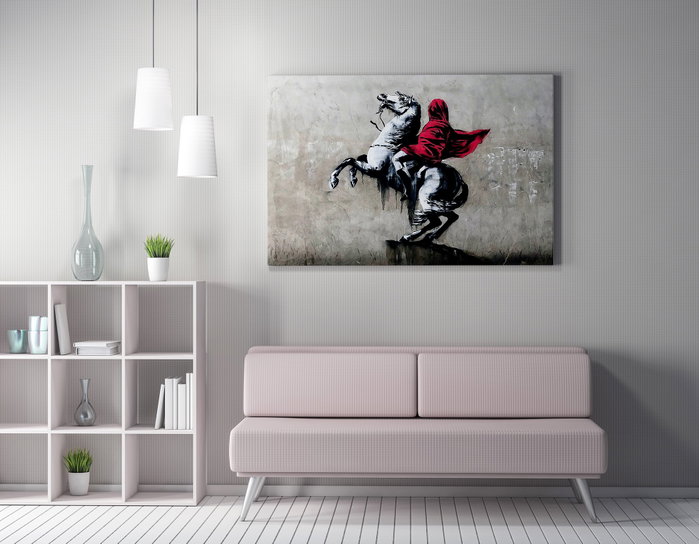 Wallity Lienzo Decorativo Banksy WY02 (70 x 100 cm)
